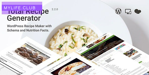 Total Recipe Generator v2.3.2 – WordPress Recipe Maker with Schema and Nutrition Facts