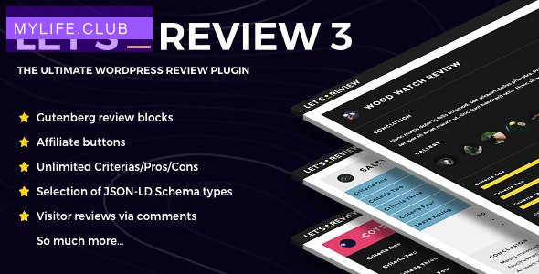 Let’s Review v3.2.3 – WordPress Plugin With Affiliate Options