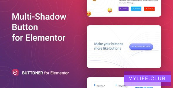 Buttoner v1.0.2 – Multi-shadow Button for Elementor