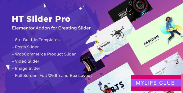 HT Slider Pro For Elementor v1.0.3