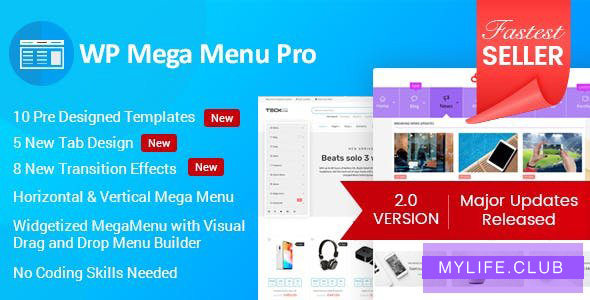 WP Mega Menu Pro v2.1.3 – Responsive Mega Menu Plugin