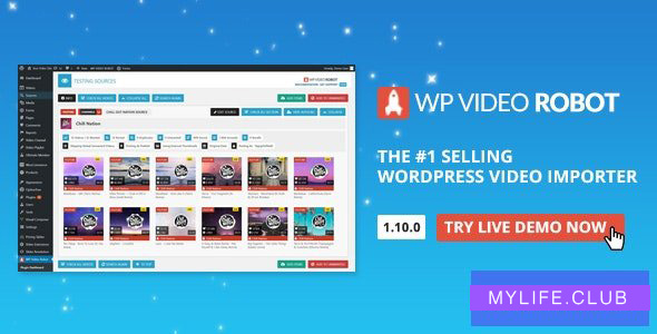 WordPress Video Robot Plugin v1.10.0 【nulled】