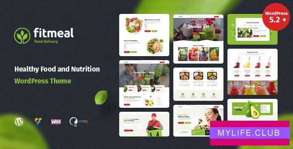 Fitmeal v1.2.7 – Organic Food Delivery and Healthy Nutrition WordPress Theme