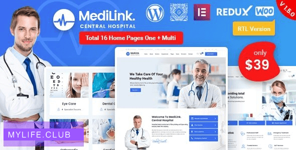 METILINK v1.6.6  – 健康＆医疗WordPress主题【nulled】
