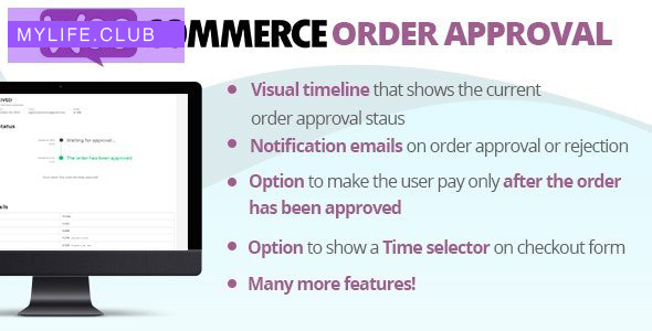WooCommerce Order Approval v5.9 – Woocommerce订单批准