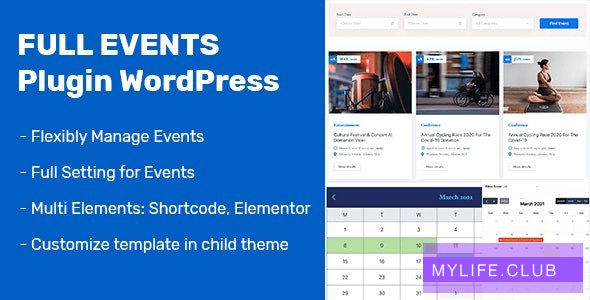 FullEvents v1.0.9 – Event Plugin WordPress