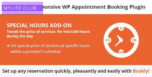 Bookly Special Hours (Add-on) v2.9