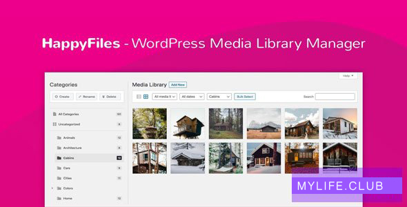 Happy Files Pro v1.7 – Organize Your WordPress Media Files