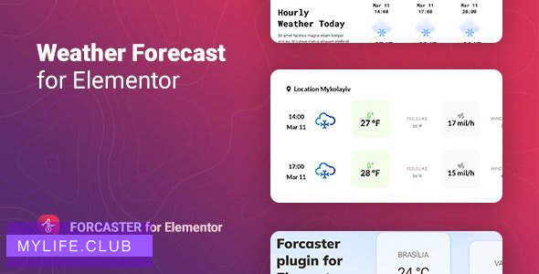 Forcaster v1.0.1 – Weather Forecast for Elementor