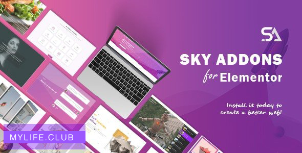 Sky Addons v1.0.0 – for Elementor Page Builder WordPress Plugin