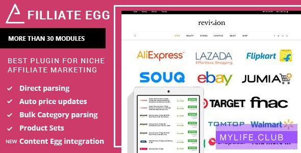 Affiliate Egg v10.3.6 – Niche Affiliate Marketing WordPress Plugin 【nulled】
