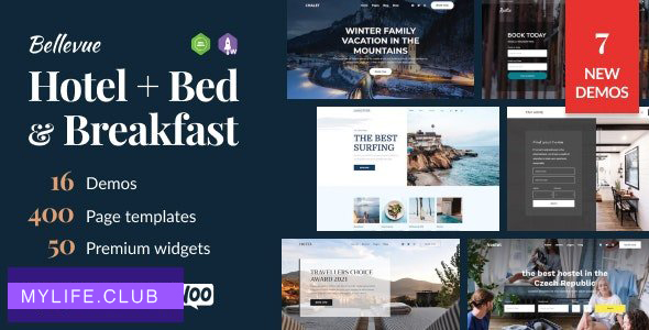 Bellevue v3.5.9 – Hotel + Bed and Breakfast Booking Calendar Theme