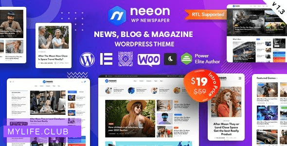 Neeon v1.8 – WordPress News Magazine Theme 【nulled】