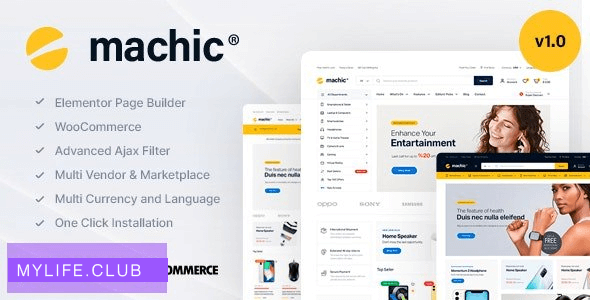 Machic v1.0.7 – Electronics Store WooCommerce Theme 【nulled】