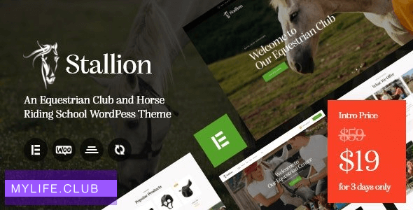 Stallion v1.0 – An Equestrian Club and Horse Riding School WordPess Theme