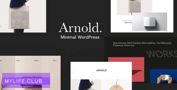 Arnold v2.5.0 – Minimal Portfolio WordPress Theme