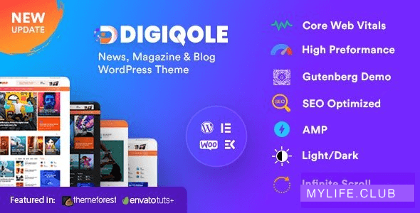 Digiqole v2.1.1 – News Magazine WordPress Theme 【nulled】
