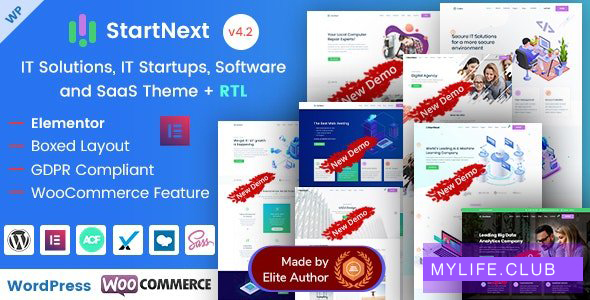 StartNext v4.6.0 – IT Startups WordPress Theme 【nulled】
