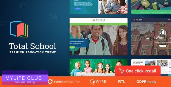 Total School v1.1.3 – LMS and Education WordPress Theme
